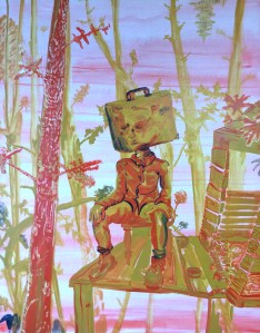 Monsieur Valies, 155cm x 122cm, olieverf op doek, 2020