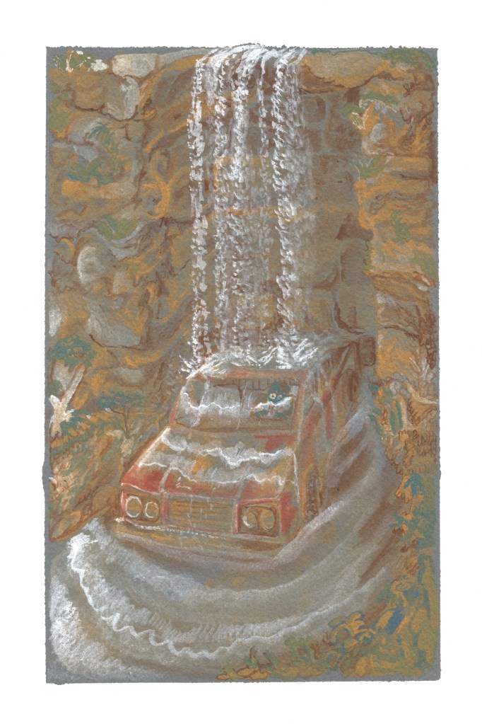 “Un peu Less Lesse sera mieux”, 21cm x 13cm, Gouache on paper, 2021