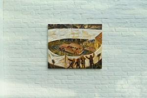 Het complot van de reis, 60cm x 73cm, olieverf op doek.