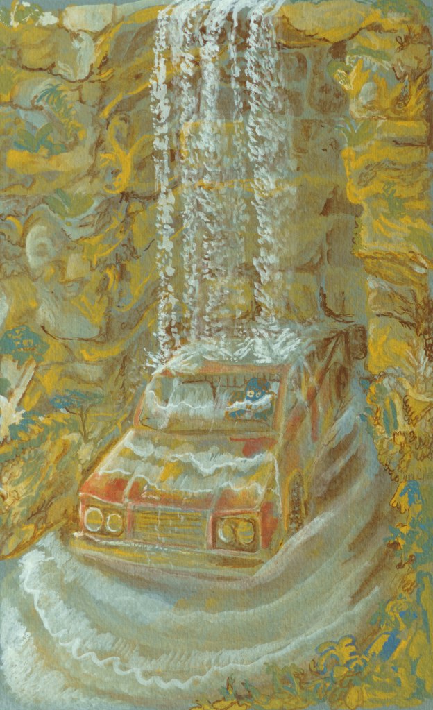 “Un peu Less Lesse sera mieux”, 21cm x 13cm, Gouache on paper, 2021