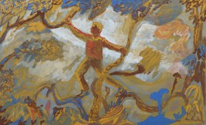 “Thank you for the much”, 13cm x 21cm, Gouache on paper, 2021