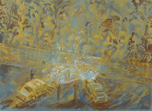 Errare, Dwalingen in de verf VI, 27cm x 36cm, Gouache on paper, 2021