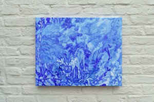 A good night with apple moose, 40cm x 50cm, oil on canvas, 2022