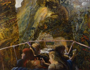 De Nachtreis, 104cm x 149cm, olieverf op doek, 2022