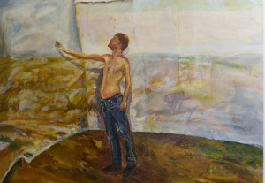 Het complot, 60cm x 72cm, olieverf op doek, 2022